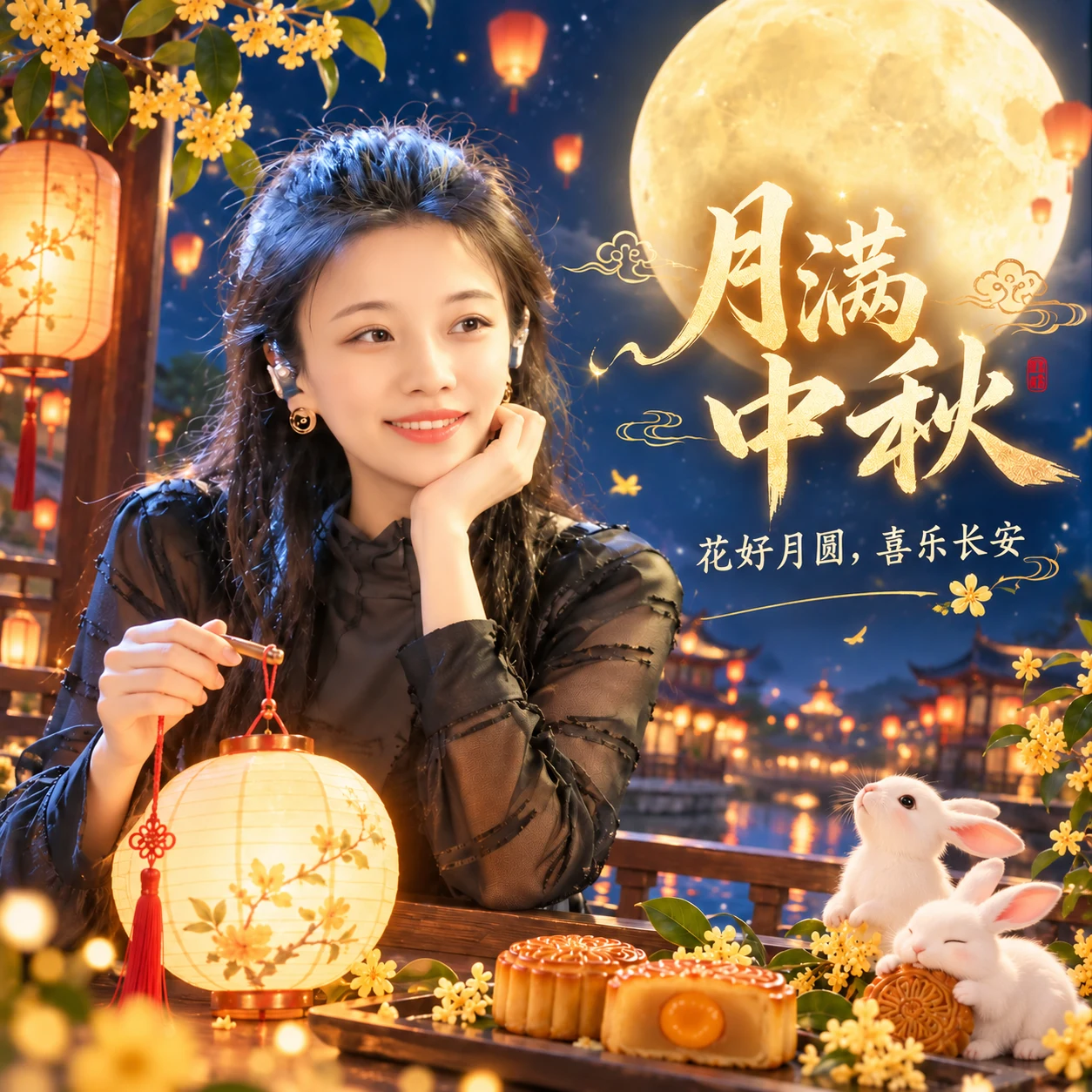 月满中秋，思月舞台照片