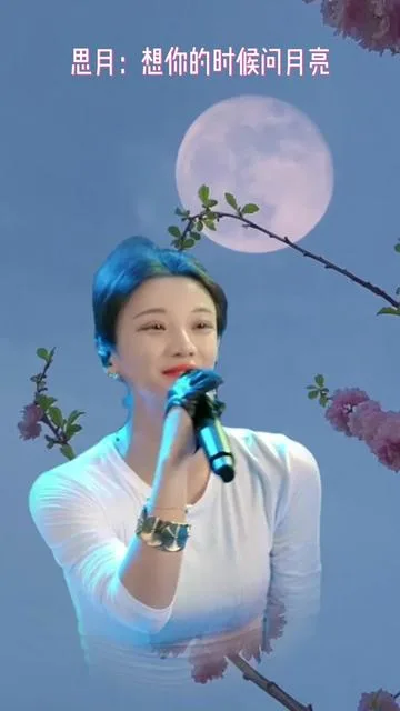 思月演唱想你的时候问月亮的封面
